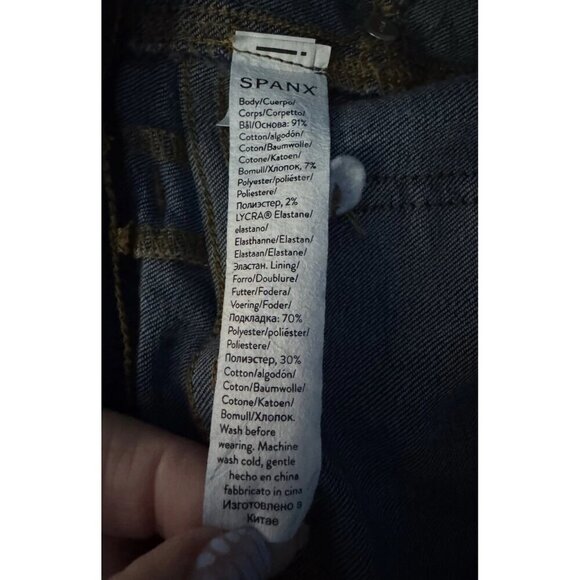 SPANX EveryWear Flare Women's Sz XS Dark Blue Midnight Pull On Jeans #20327Q - Picture 7 of 10